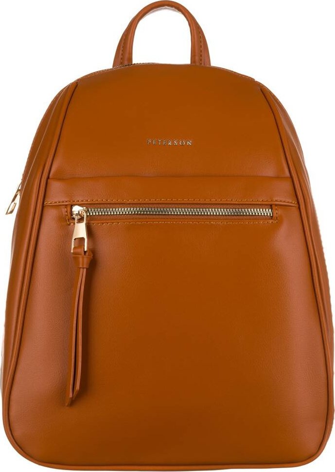 Peterson Svetlohnedý elegantný plecniak [DH] PTN PLEC-ALE-2 Veľkosť: ONE SIZE