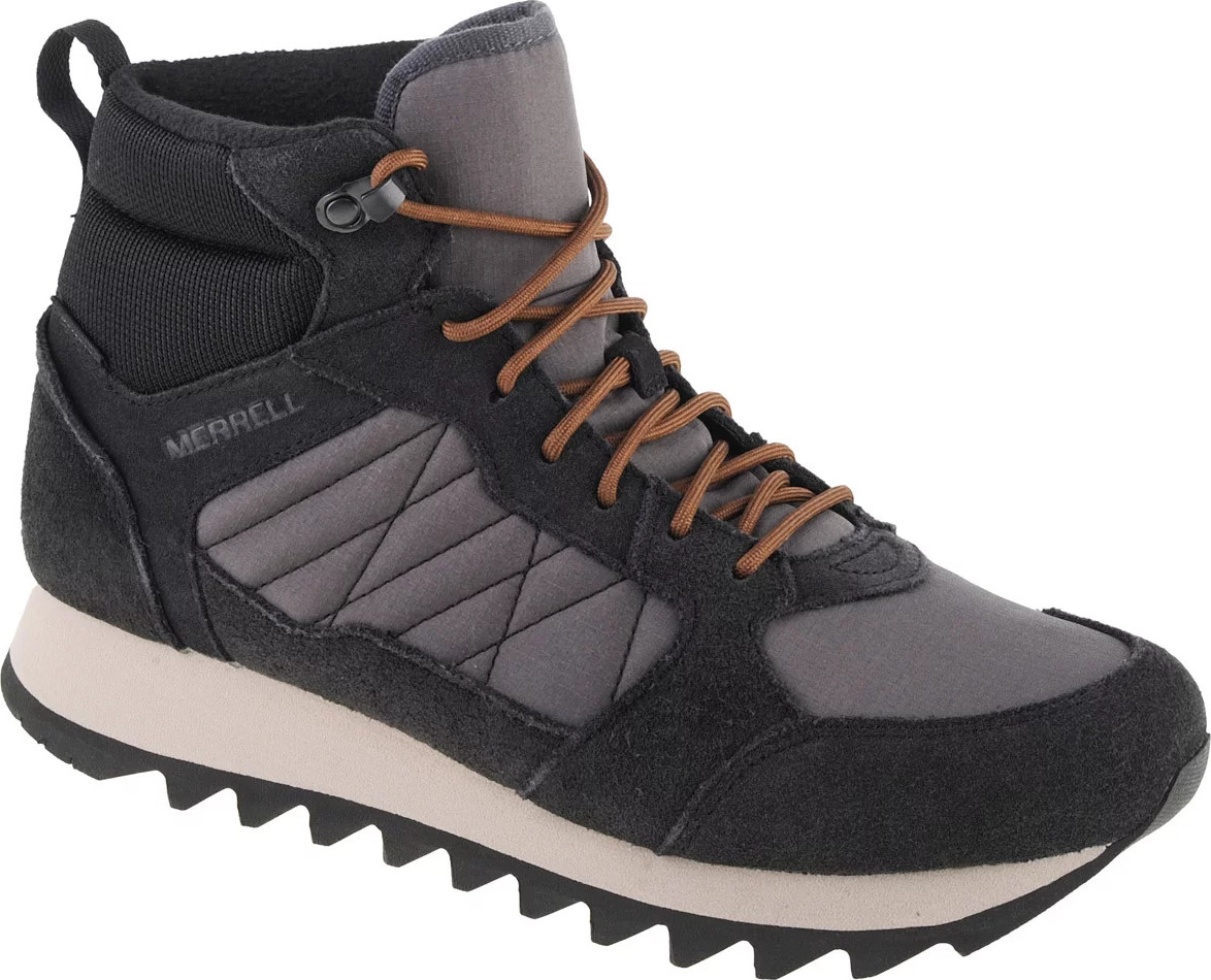 Čierne členkové topánky Merrell Alpine Sneaker Mid PLR WP 2 J004289 Veľkosť: 42
