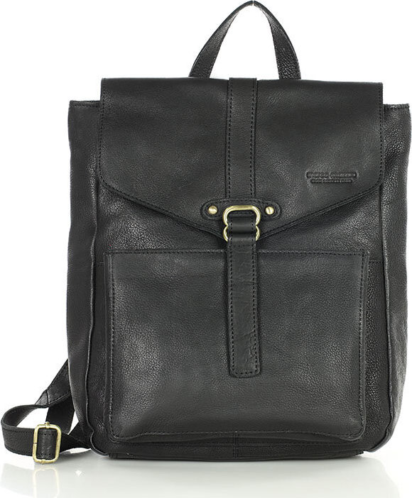 MARCO MAZZINI Čierny kožený batoh (vs30a) Veľkosť: ONE SIZE