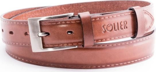 Svetlohnedý kožený opasok SB09 LIGHT BROWN 90CM Veľkosť: ONE SIZE