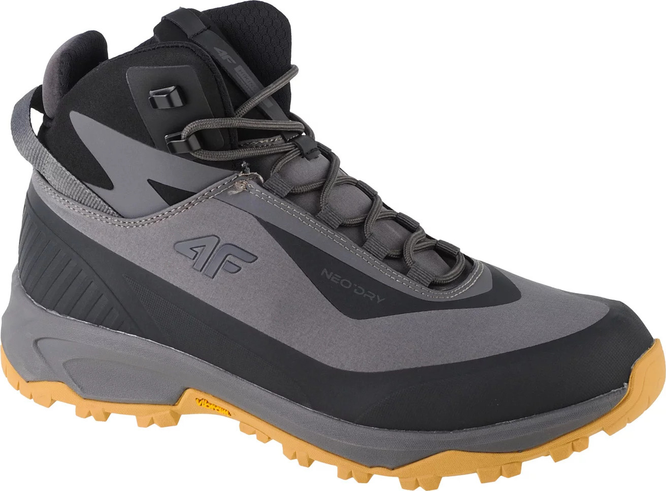 Sivé trekingové topánky 4F Ice Cracker Trekking Shoes 4FAW22FOTSM004-22S Veľkosť: 41