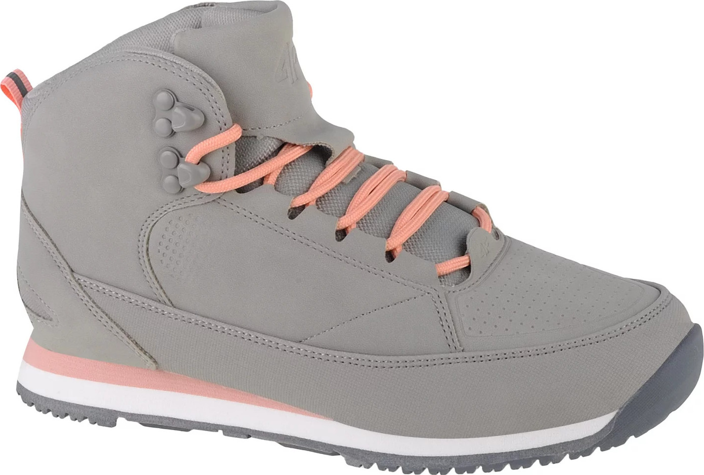 Sivé detské členkové topánky 4F Kids Winter Boots 4FJAW22FWINF004-27S Veľkosť: 34