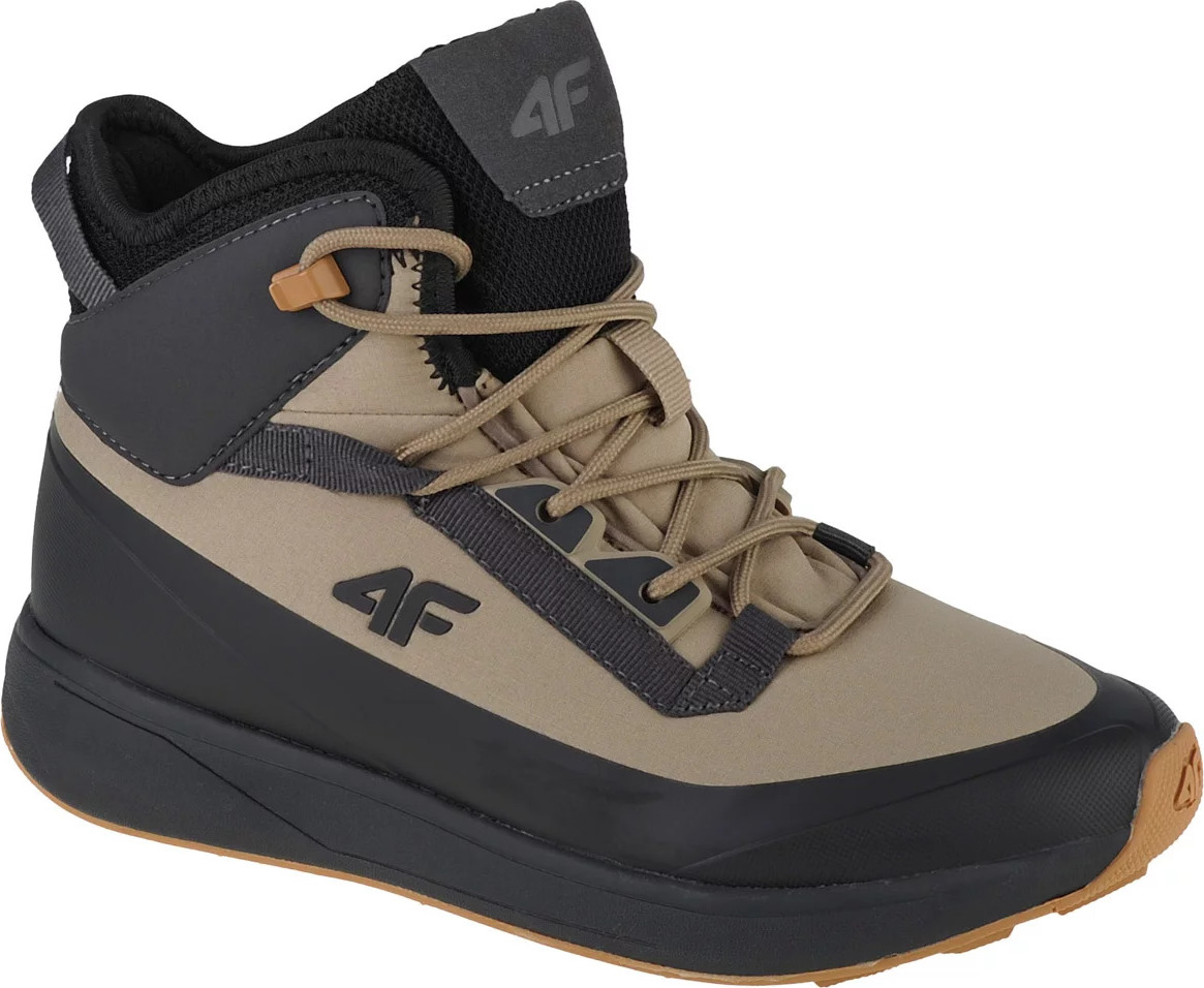 Čierno- béžové detské snehule 4F Kids DCX-22 Snow Boots 4FJAW22FWINM007-26S Veľkosť: 32