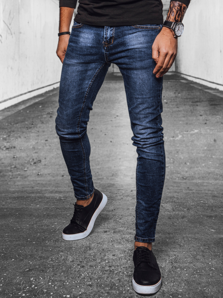 TMAVOMODRÉ PÁNSKE SLIM FIT DŽÍNSY UX4074 Veľkosť: 30