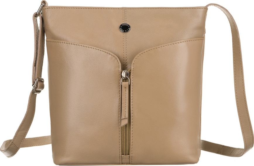 Peterson Béžová kožená crossbody kabelka [DH] PTN TOR-372-SNC Veľkosť: ONE SIZE