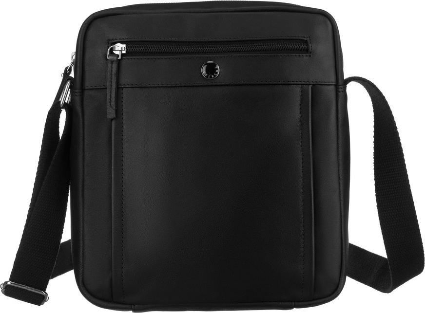 Peterson Čierna malá kožená messenger taška [DH] PTN TOR-212-SNC Veľkosť: ONE SIZE