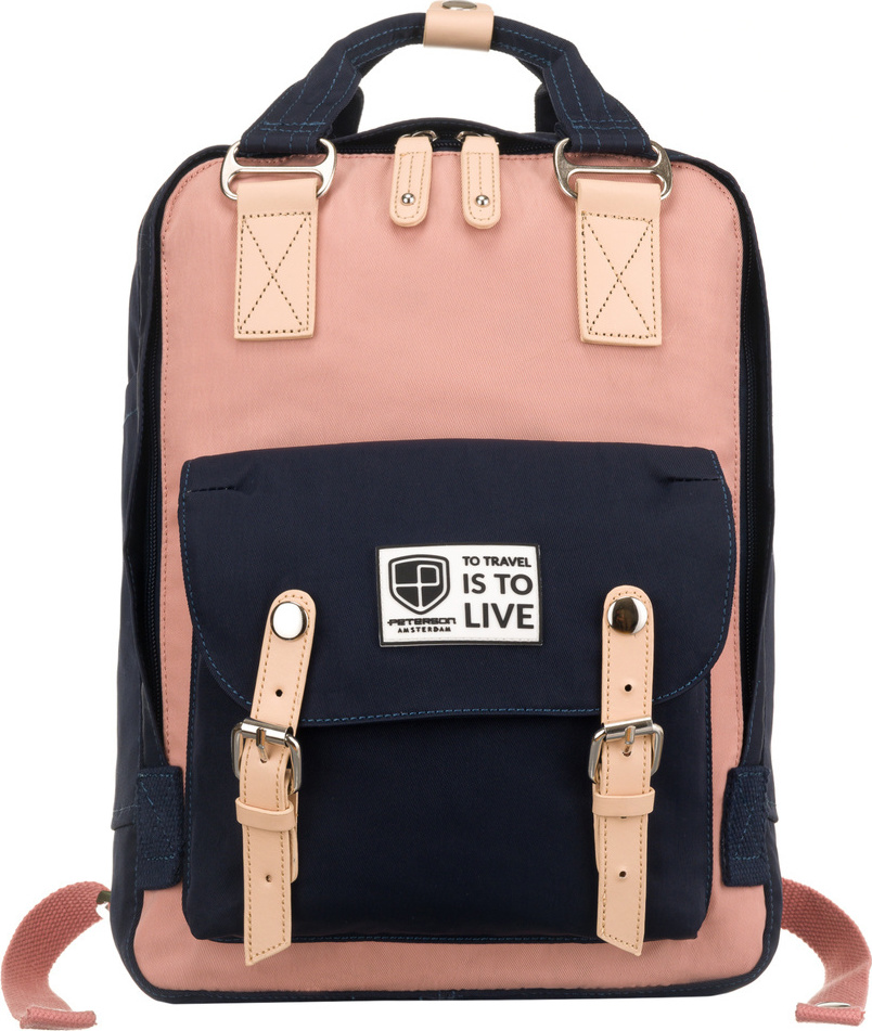 Peterson Tmavomodro-ružový športový štýlový plecniak [DH] PTN 2023-7 Veľkosť: ONE SIZE