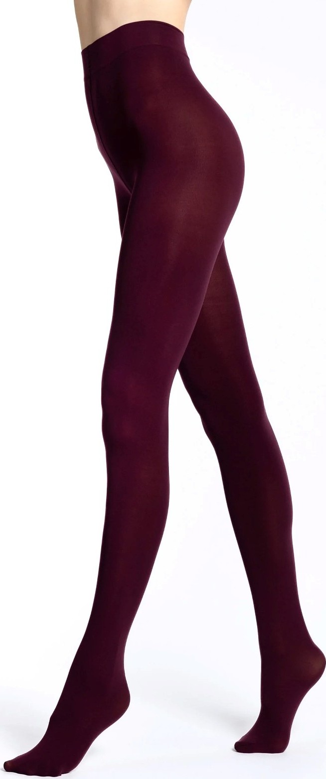 Nepriehľadné pančuchy Veneziana Cover 100 deň Veľkosť: XL, Barva: Vínová