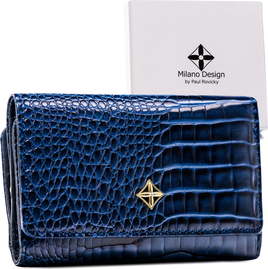 Milano Design tmavomodrá peňaženka T024 [DH] SF-1077-JM Veľkosť: ONE SIZE