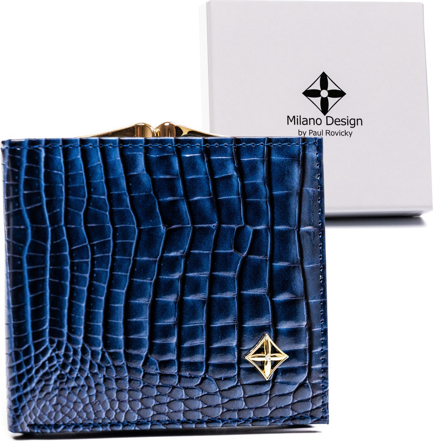 Milano Design tmavomodrá hranatá peňaženka T023 [DH] SF-1814-JM Veľkosť: ONE SIZE