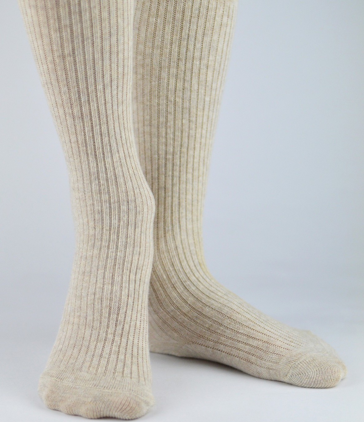 Dievčenské rebrované pančuchy Noviti RB007 Girl Prążek 56-98 Veľkosť: 80-86, Barva: Béžová