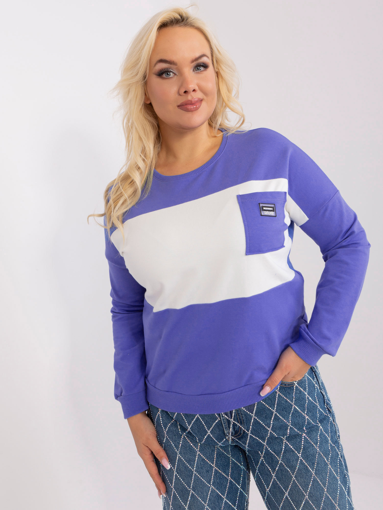 Modré tričko s vreckom RV-BZ-9238.29-blue Veľkosť: ONE SIZE