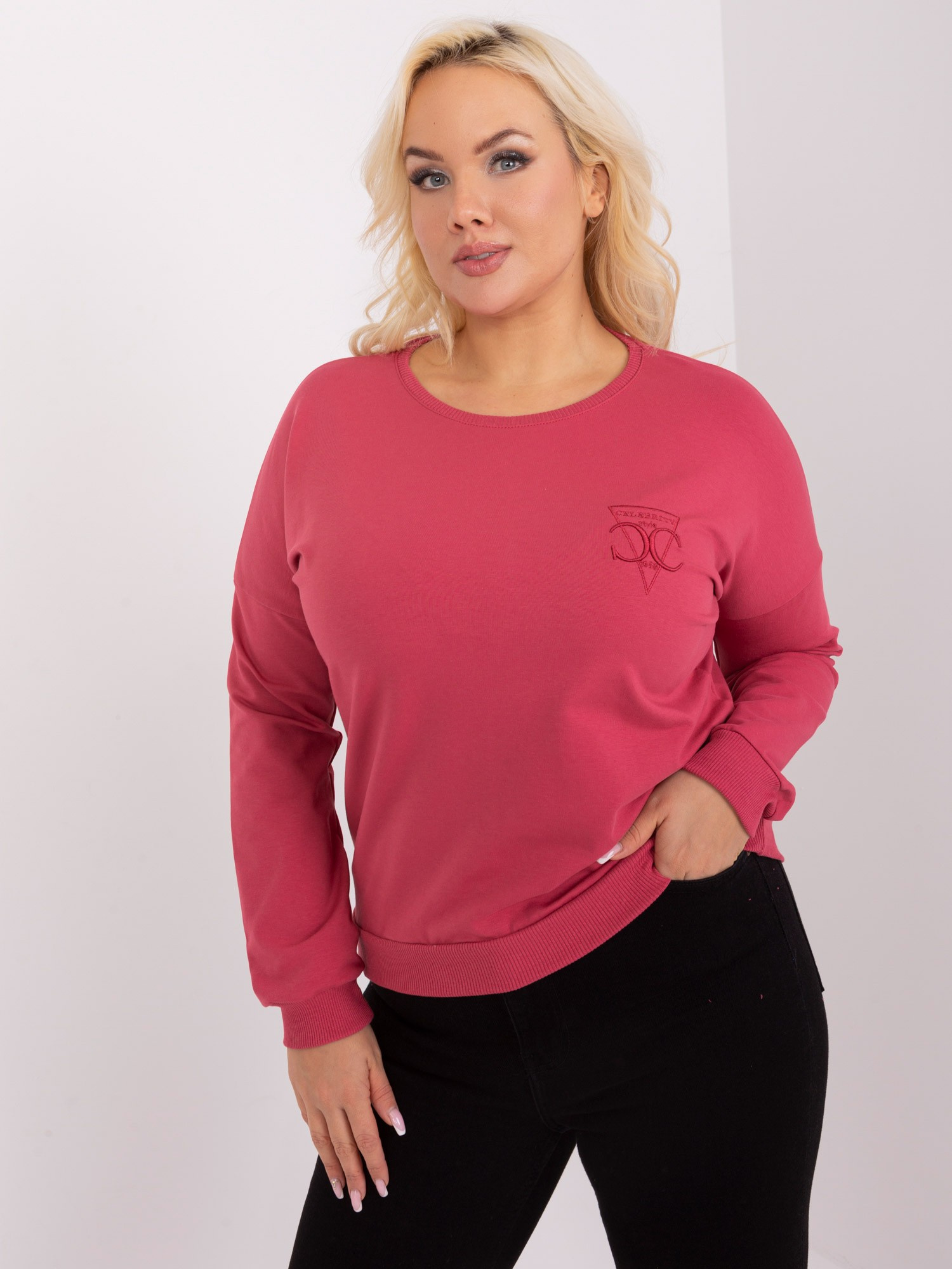 Koralové tričko s nášivkou RV-BZ-9312.28P-coral Veľkosť: ONE SIZE