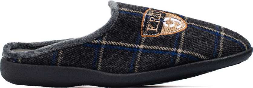 Pánske čierne kárované šľapky FA-80B Veľkosť: 40