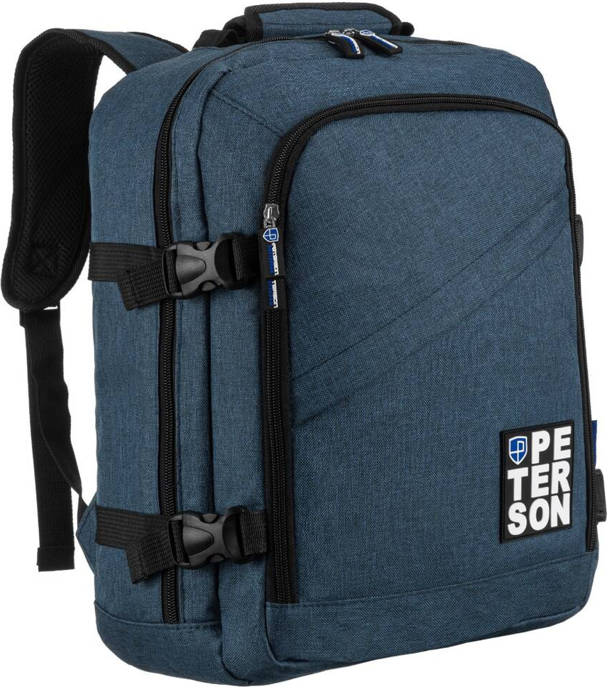 Peterson modrý džínsový cestovný batoh [DH] PTN PLG-02-T Veľkosť: ONE SIZE