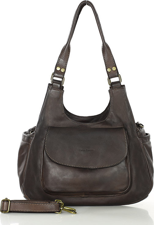 MARCO MAZZINI Tmavohnedá retro kabelka (v154g) Veľkosť: ONE SIZE