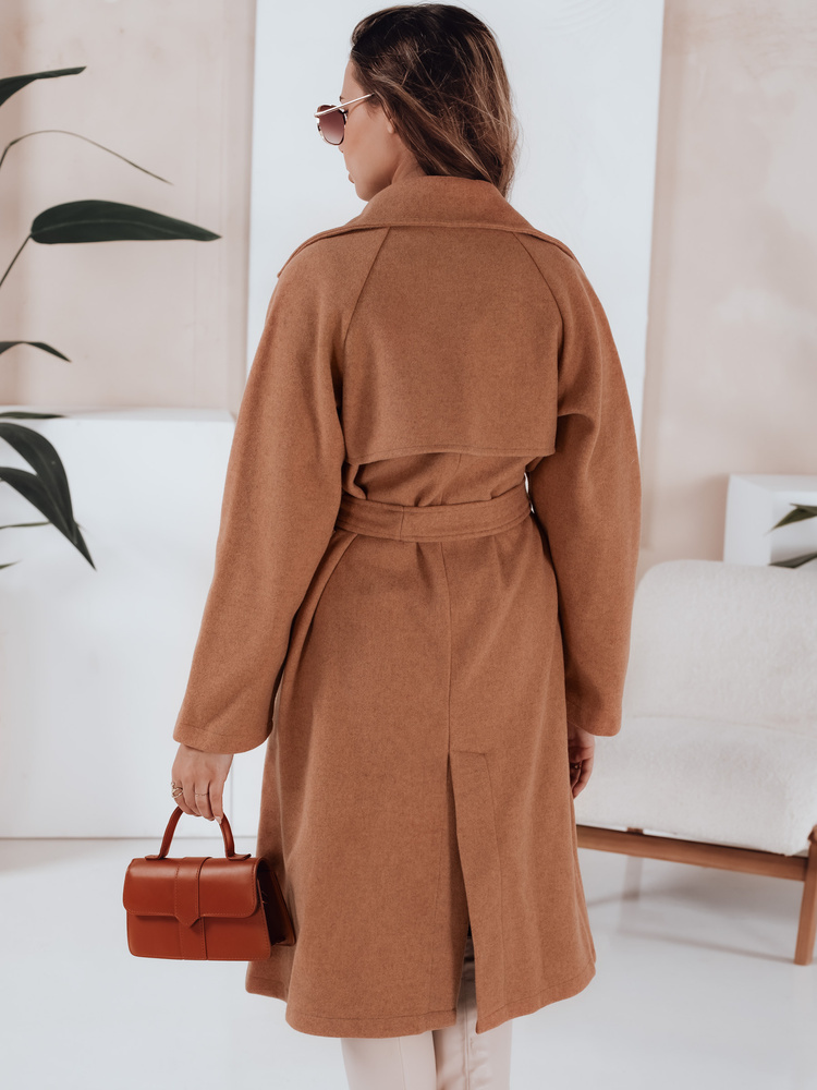 Camel jesenný kabát na zaväzovanie NANCY TY3885 Veľkosť: S