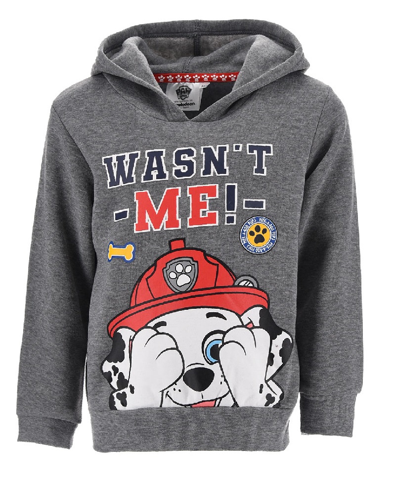 SIVÁ CHLAPČENSKÁ MIKINA PAW PATROL WASN´T ME! Veľkosť: 98