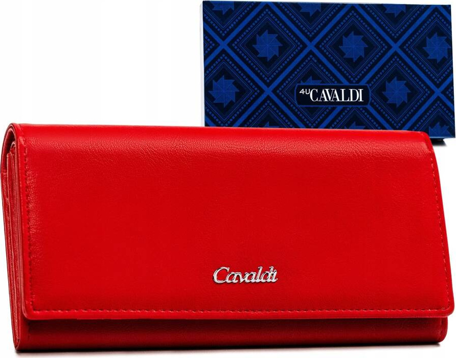 4U Cavaldi červená veľká peňaženka M588 [DH] GD22-DNM Veľkosť: ONE SIZE