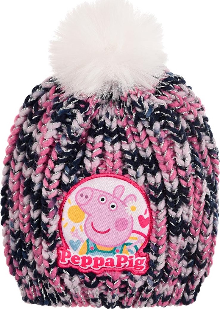 Peppa Pig ružovo-modrá dievčenská čiapka Veľkosť: 52