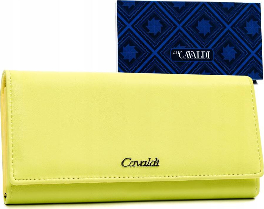 4U Cavaldi Limetková hladká peňaženka M610 [DH] GD24-DNM Veľkosť: ONE SIZE