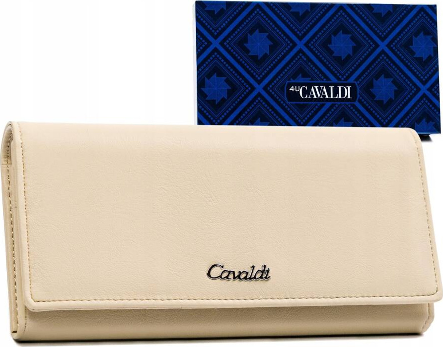 4U Cavaldi Béžová hladká peňaženka M608 [DH] GD24-DNM Veľkosť: ONE SIZE