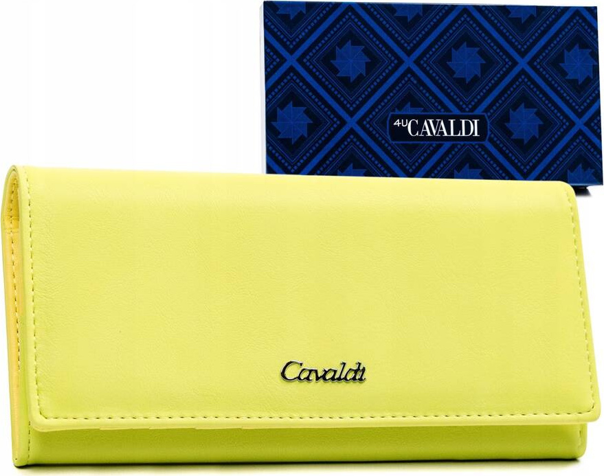 4U Cavaldi Limetková hladká peňaženka M605 [DH] GD27-DNM Veľkosť: ONE SIZE