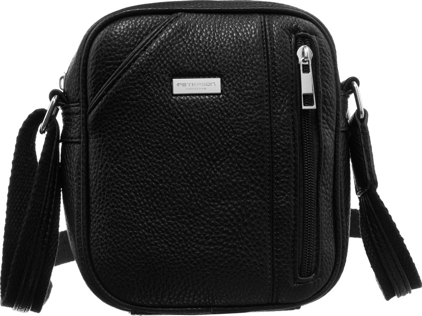 Peterson Čierna crossbody kabelka cez rameno PU PTN 8023-MACRO Veľkosť: ONE SIZE