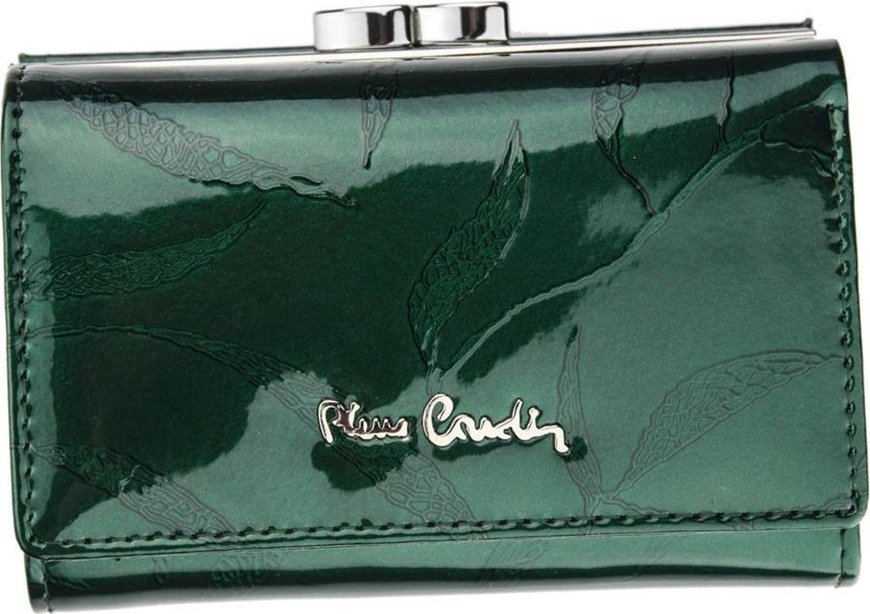 PIERRE CARDIN ZELENÁ VZOROVANÁ LESKLÁ PEŇAŽENKA 02 LEAF 108 GREEN Veľkosť: ONE SIZE