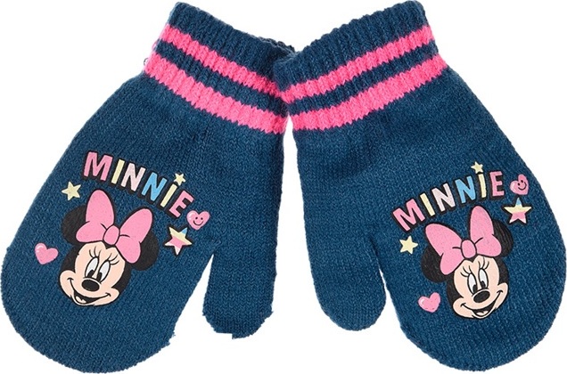 Minnie Mouse tmavomodré palčiakové rukavice Veľkosť: ONE SIZE