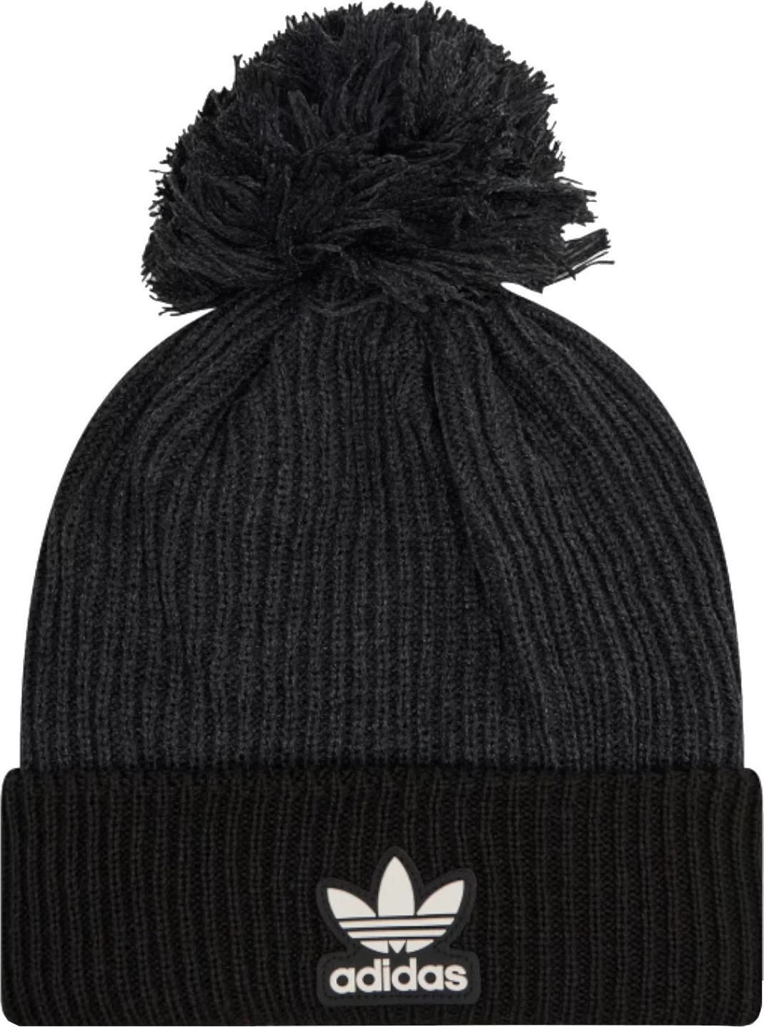 Čierna dámska čiapka adidas Adicolor Collegiate Pom Beanie H35510 Veľkosť: ONE SIZE
