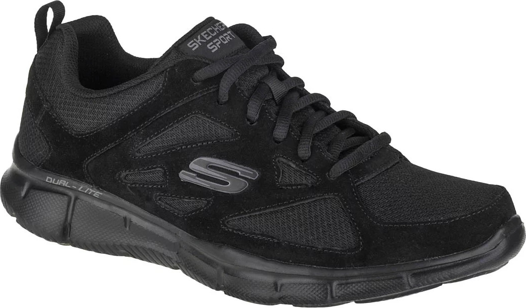 ČIERNE TENISKY SKECHERS EQUALIZER 52748-BBK Veľkosť: 42