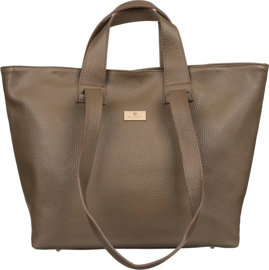 Peterson béžová shopper kabelka [DH] PTN TWP-013 Veľkosť: ONE SIZE