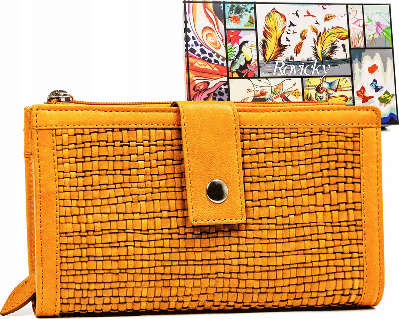 Rovicky Horčicová mriežková peňaženka V251 [DH] R-861-DDW Veľkosť: ONE SIZE