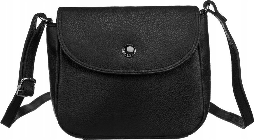 Peterson Čierna kožená crossbody kabelka [DH] PTN 17571-FTS Veľkosť: ONE SIZE