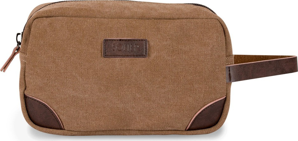 Solier hnedá kozmetická taštička SK05 light brown Veľkosť: ONE SIZE