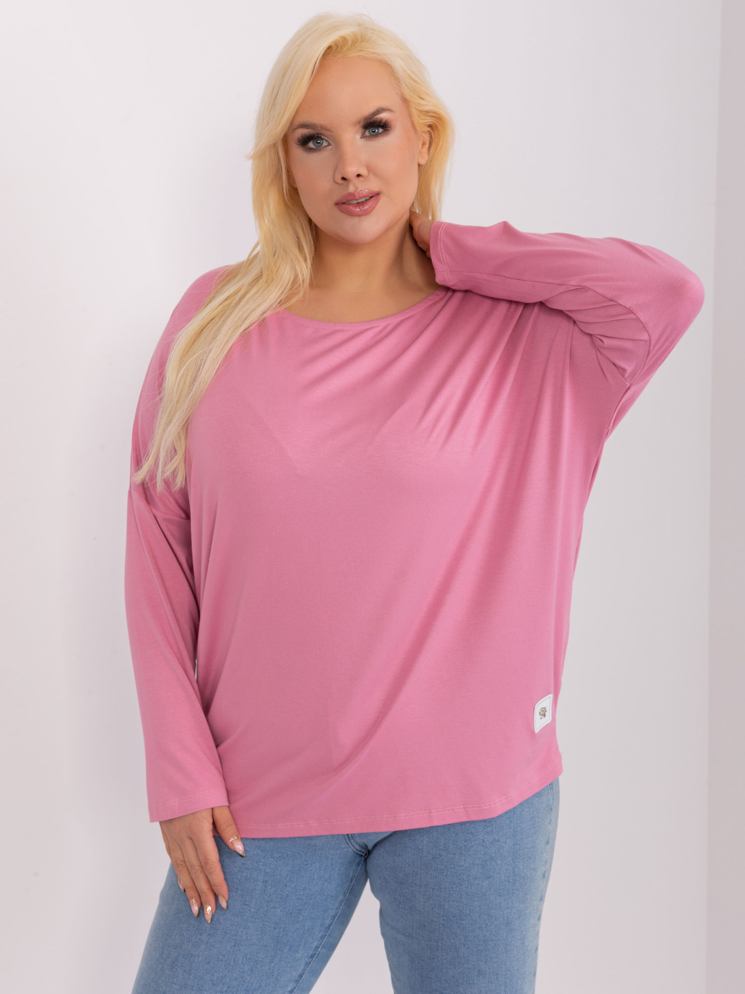 Ružová dámska blúzka RV-BZ-3872.18-pink Veľkosť: ONE SIZE