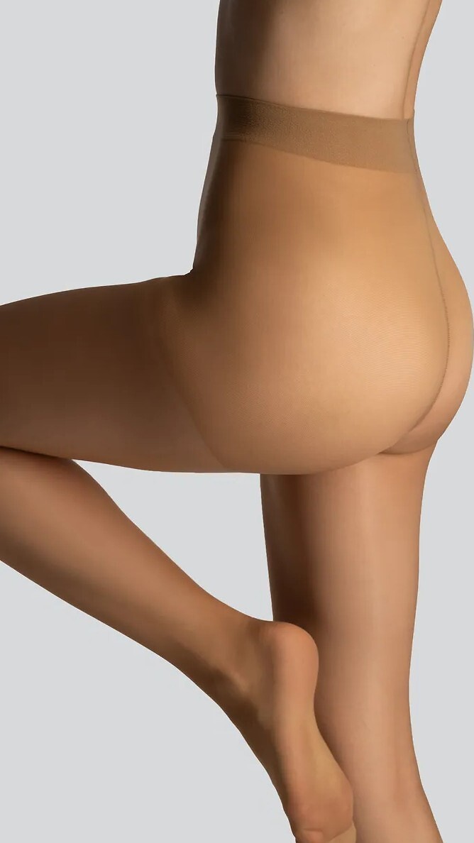 Matné silonky Mona Viola Matt Effect 15 deň Veľkosť: L, Barva: piesková
