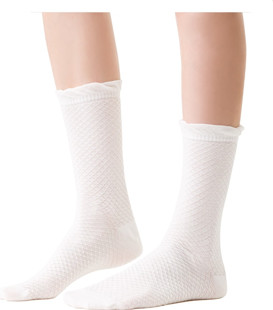 Vzorované dámske pnožky Steven art.066 Comet 3D Veľkosť: 35-37, Barva: biela