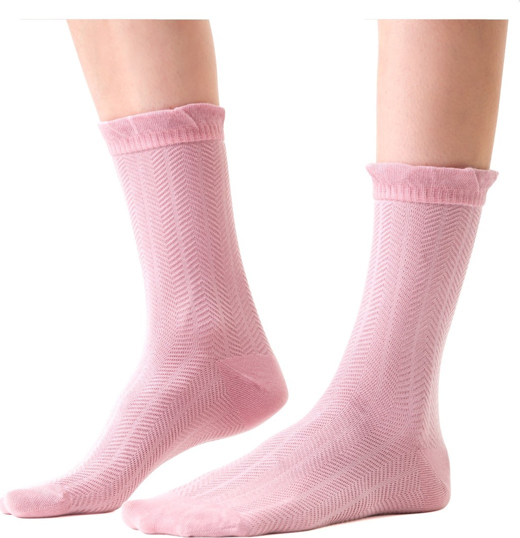 Vzorované dámske pnožky Steven art.066 Comet 3D Veľkosť: 38-40, Barva: ružová