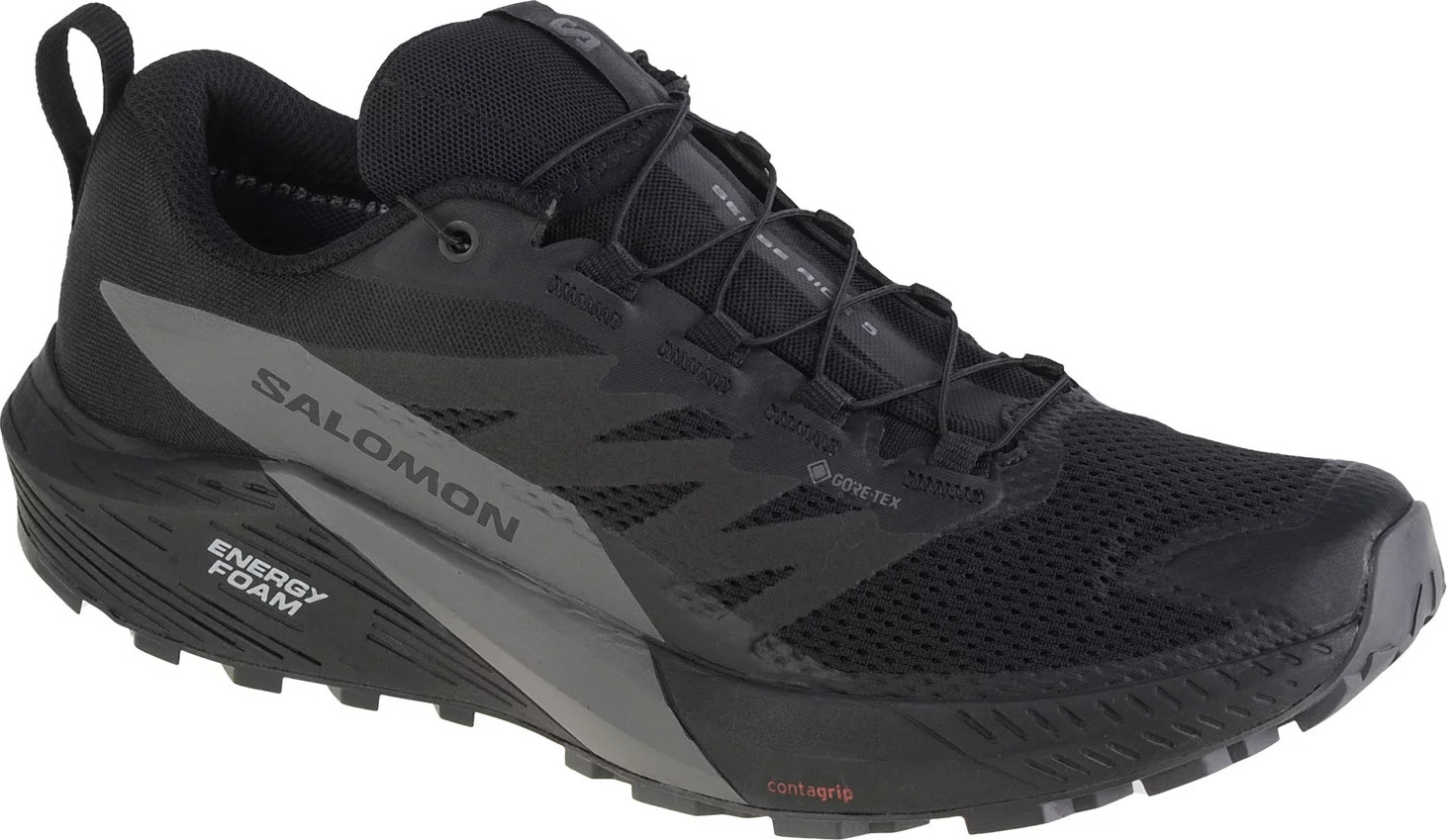 Čierne športové topánky Salomon Sense Ride 5 GTX 471472 Veľkosť: 44