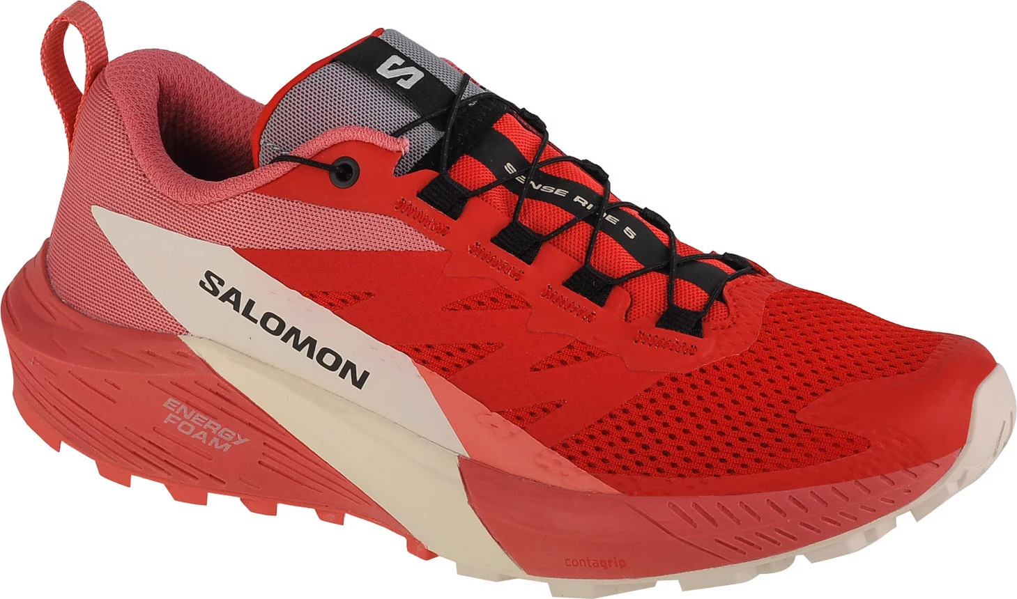 Červené dámske bežecké topánky Salomon Sense Ride 5 W 472152 Veľkosť: 38