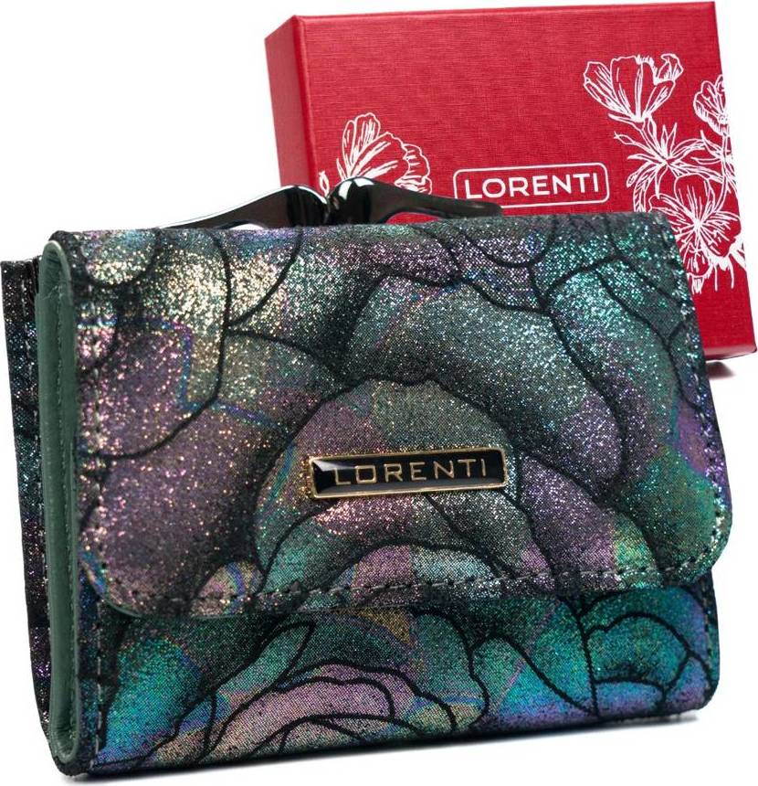 Lorenti dúhová peňaženka s kvetmi S199 55287-MD Veľkosť: ONE SIZE