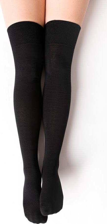 Čierne dámske nadkolienky Art. 076 CM019, BLACK Veľkosť: 38/40