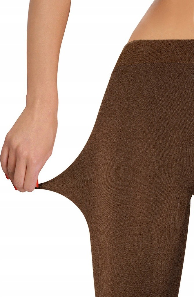 Hrejivé pančuchové nohavice Sesto Senso Gerda Akryl 100 deň Veľkosť: L, Barva: tmavohnedá