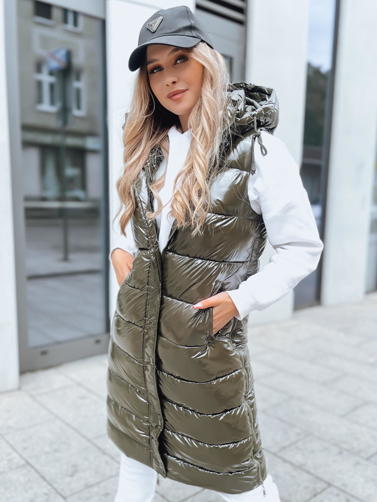 Khaki prešívaná vesta GANTINI TY3747 Veľkosť: S