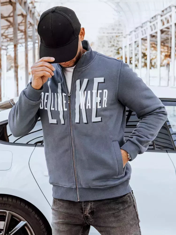 Tmavosivá mikina "Like" BX5409 Veľkosť: M