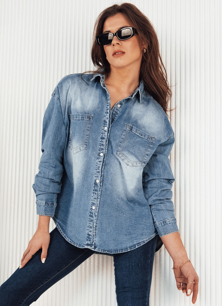 Modrá džínsová košeľa AMERICANA DY0368 Veľkosť: XL