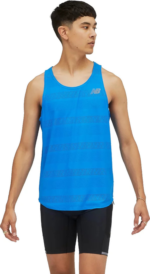 MODRÉ ŠPORTOVÉ TIELKO NEW BALANCE Q SPEED JACQUARD TANK MT13276SBU Veľkosť: XL