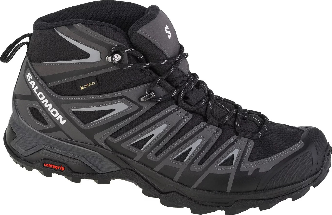 ČIERNA TURISTICKÁ ČLENKOVÁ OBUV SALOMON X ULTRA PIONEER MID GTX 471703 Veľkosť: 42 2/3